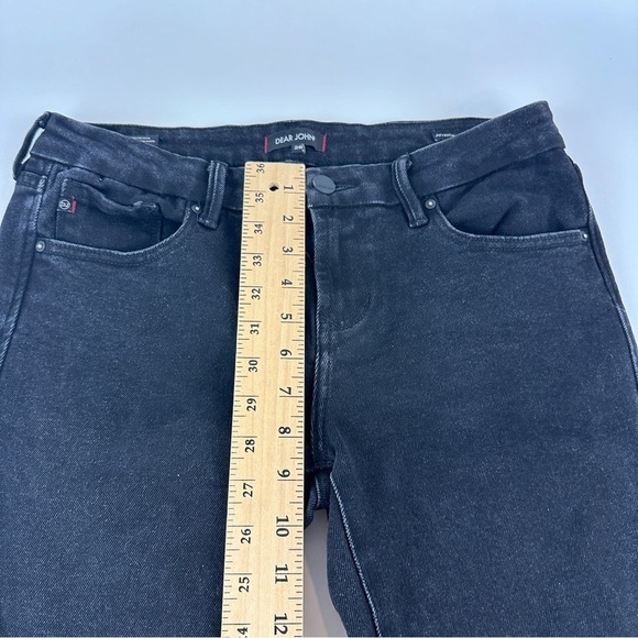Dear John Jeans Womens 28 Black Crop Length - Picture 8 of 10